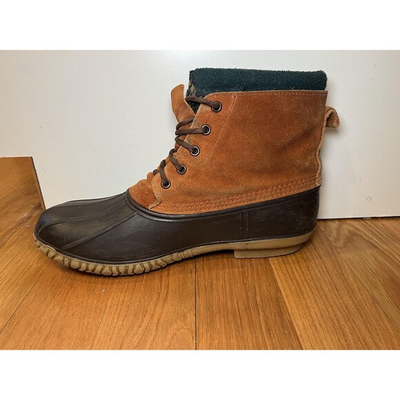 Vintage LaCrosse Boots Mens Size 13 Brown Suede Duck Snow Lined Polartec main image 9
